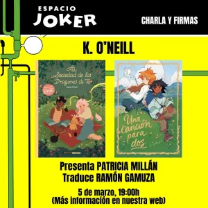 CHARLA Y FIRMAS CON K. O´NEILL