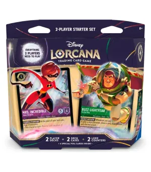 SET DE INICIO PARA 2 JUGADORES WILDS UNKNOWN - DISNEY LORCANA TCG (INGLÉS)