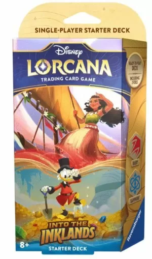 INTO THE INKLANDS STARTER MOANA & SCROOGE MCDUCK LORCANA MAZO