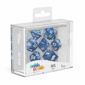 OAKIE DOAKIE DICE DADOS RPG-SET MARBLE - AZUL (7)