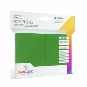 PACK PRIME SLEEVES GREEN (100)