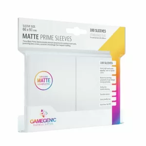 PACK MATTE PRIME SLEEVES WHITE (100)