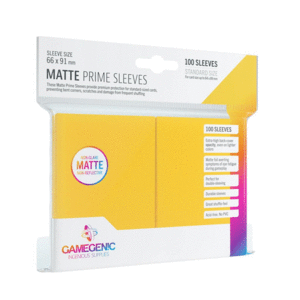 PACK MATTE PRIME SLEEVES YELLOW (100)