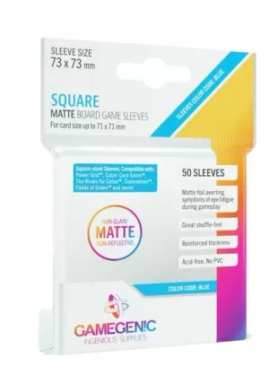 MATTE SQUARE-SIZED SLEEVES 73X73MM (50)