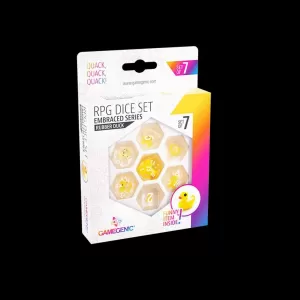 RUBBER DUCK RPG DICE SET (7PCS)