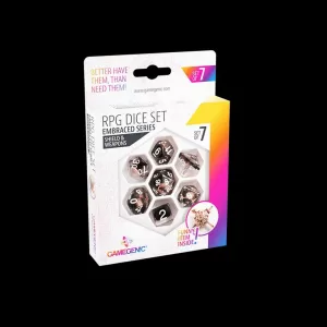SHIELD & WEAPONS RPG DICE SET (7 PCS)