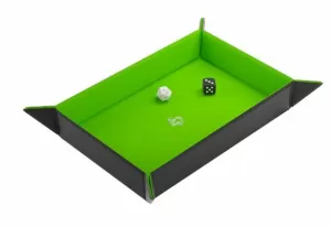 MAGNETIC DICE TRAY RECTANGULAR BLACK/GREEN MAGNETIC DICE TRAY RECTANGULAR BLACK/GREEN