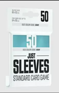 JUST SLEEVES STANDARD CARD GAME CLEAR (50)