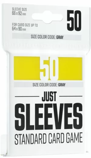 JUST SLEEVES STANDARD CARD GAME YELLOW (50)
