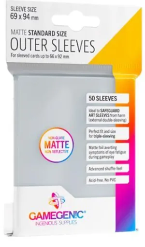 OUTER SLEEVES MATTE STANDARD SIZE