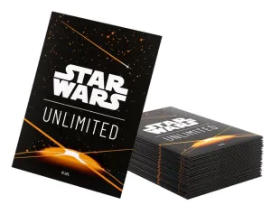 SW: UNLIMITED ART SLEEVES CARD BACK ORANGE SW: UNLIMITED ART SLEEVES CARD BACK ORANGE