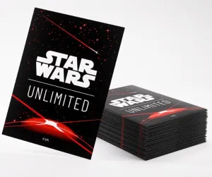 SW: UNLIMITED ART SLEEVES CARD BACK RED SW: UNLIMITED ART SLEEVES CARD BACK RED