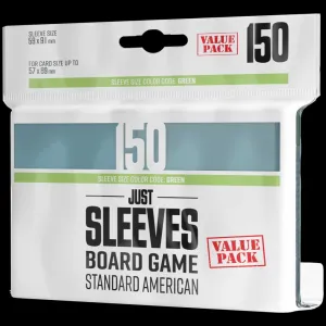 JUST SLEEVES STANDARD AMERICAN VALUE PACK (150) JUST SLEEVES STANDARD AMERICAN VALUE PACK (150)