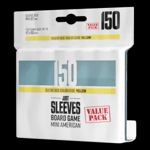 JUST SLEEVES MINI AMERICAN VALUE PACK (150) JUST SLEEVES MINI AMERICAN VALUE PACK (150)
