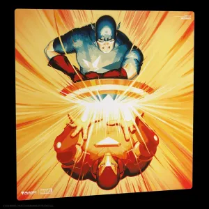 MTG MARVEL SH 2PLAYER PLAYMAT IRON MAN/CAPTAIN AME MTG MARVEL SH 2PLAYER PLAYMAT IRON MAN/CAPTAIN AME