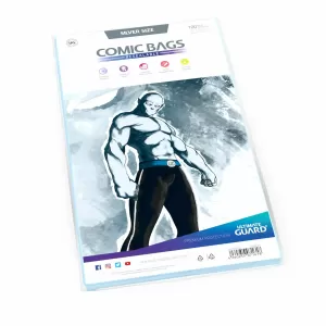 COMIC BAGS CIERRE FÁCIL (BOLSAS) SILVER (100) 