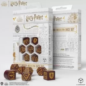 SET DE DADOS HARRY POTTER GRYFFINDOR ROJO SET DE DADOS HARRY POTTER GRYFFINDOR ROJO