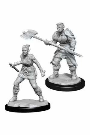 D&D NOLZUR'S MARVELOUS MINIATURES MINIATURAS SIN PINTAR ORC BARBARIAN FEMALE