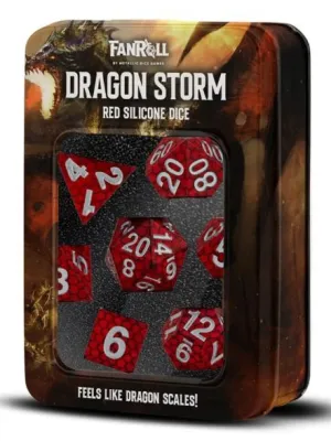 DRAGON STORM SHARP EDGE SILICONE PACK DE DADOS RED DRAGON SCALES (7) DRAGON STORM SHARP EDGE SILICONE PACK DE DADOS RED DRAGON SCALES (7)