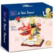 SET DE CONSTRUCCIÓN  EL PRINCIPITO Y ZORRO EN AVIÓN 13,7CM