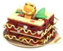 GARFIELD LASAGNA SET CONSTRUCCION 9 CM GARFIELD