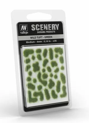 WILD TUFT GREEN MEDIUM 4MM