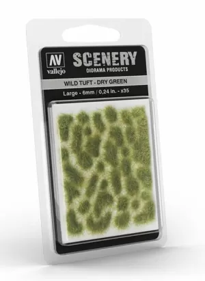 WILD TUFT DRY GREEN LARGE 6MM