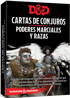 CARTAS DE CONJUROS PODERES MARCIALES Y RAZAS. DUNGEONS AND DRAGONS 5ª EDICIÓN