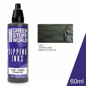 PINTURA DIPPING INK 60 ML - BLACK-GREEN STONE DIP