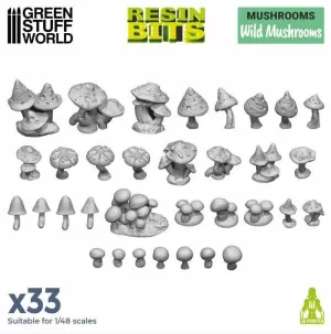 SET IMPRESO EN 3D - SETAS SILVESTRES SET IMPRESO EN 3D - SETAS SILVESTRES