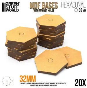 BASES HEXAGONALES BATTLETECH DM 32 MM