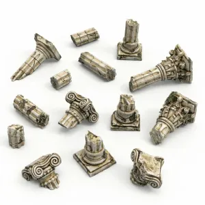 RUINAS DE COLUMNAS GRIEGAS 1:48-1:35