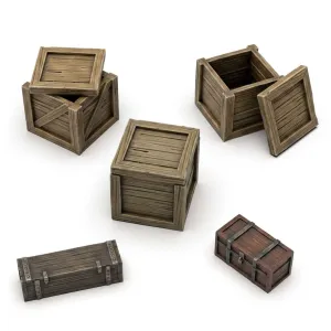 CAJONES DE MADERA 1:35