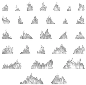 LLAMAS DE FUEGO PEQUEÑAS 1:48-1:35 LLAMAS DE FUEGO PEQUEÑAS 1:48-1:35