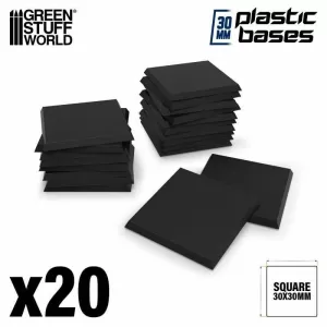 PEANAS DE PLASTICO NEGRAS - CUADRADAS 30 MM PEANAS DE PLASTICO NEGRAS - CUADRADAS 30 MM