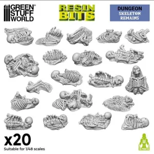SET IMPRESO EN 3D - RESTOS DE ESQUELETOS 1:48