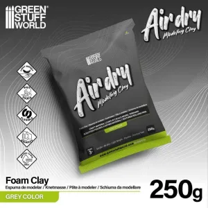 AIR DRY FOAM CLAY 250GR. - GRIS AIR DRY FOAM CLAY 250GR. - GRIS