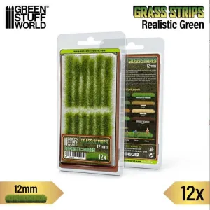 TIRAS DE CESPED 12 MM - VERDE REALISTA