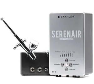 KIT DE AERÓGRAFO CON COMPRESOR SILENCIOSO SERENAIR GAAHLERI