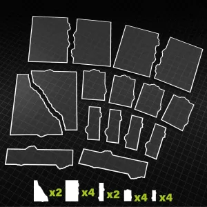 GLASSPACK FOOTPRINTS BÁSICOS 11 EDICIÓN WH40K COMPATIBLES
