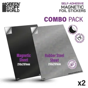 PACK DE LÁMINAS MAGNÉTICAS Y PLANCHAS METÁLICAS PARA IMANES