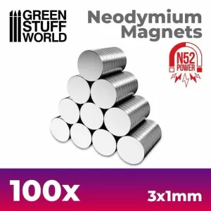 (N52) IMANES NEODIMIO 3X1MM - 100 UNIDADES (N52) IMANES NEODIMIO 3X1MM - 100 UNIDADES