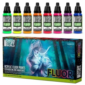 SET 8X PINTURAS FLUOR