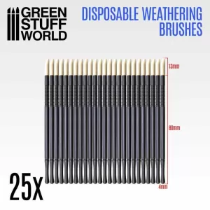 25X PINCELES WEATHERING DESECHABLES 25X PINCELES WEATHERING DESECHABLES