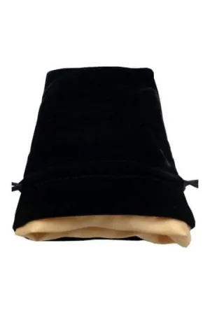 FANROLL BOLSA PARA DADOS VELVET BLACK WITH GOLD SATIN SMALL FANROLL BOLSA PARA DADOS VELVET BLACK WITH GOLD SATIN SMALL