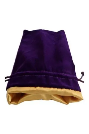 FANROLL BOLSA PARA DADOS VELVET PURPLE WITH GOLD SATIN SMALL FANROLL BOLSA PARA DADOS VELVET PURPLE WITH GOLD SATIN SMALL
