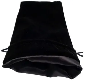 BOLSA PARA DADOS VELVET BLACK WITH BLACK SATIN LARGE