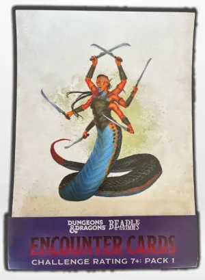 DUNGEONS & DRAGONS RPG CARTAS DE ENCUENTRO CHALLENGE RATING 7+: PACK 1 *INGLÉS*