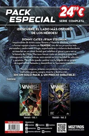 VANISH PACK ESPECIAL 2 TOMOS. SERIE COMPLETA