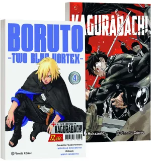 PACK ESPECIAL. BORUTO: TWO BLUE VORTEX 04  + KAGURABACHI 01